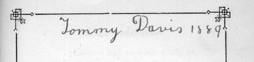 Tommy's birthday entry in jenny's diary