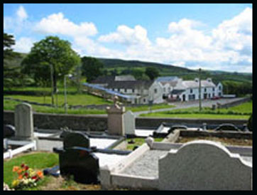 Cloghskelt village from the graveyard